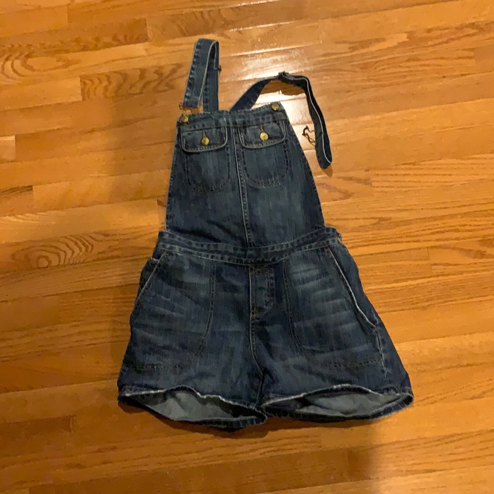 Jean short overalls